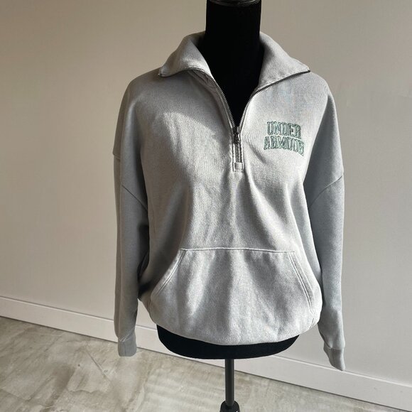 Under Armour Quarter Zip Sweatshirt Small (Oversized) - Picture 3 of 7